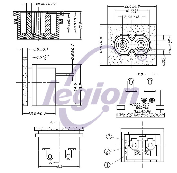 plug power socket straight pack